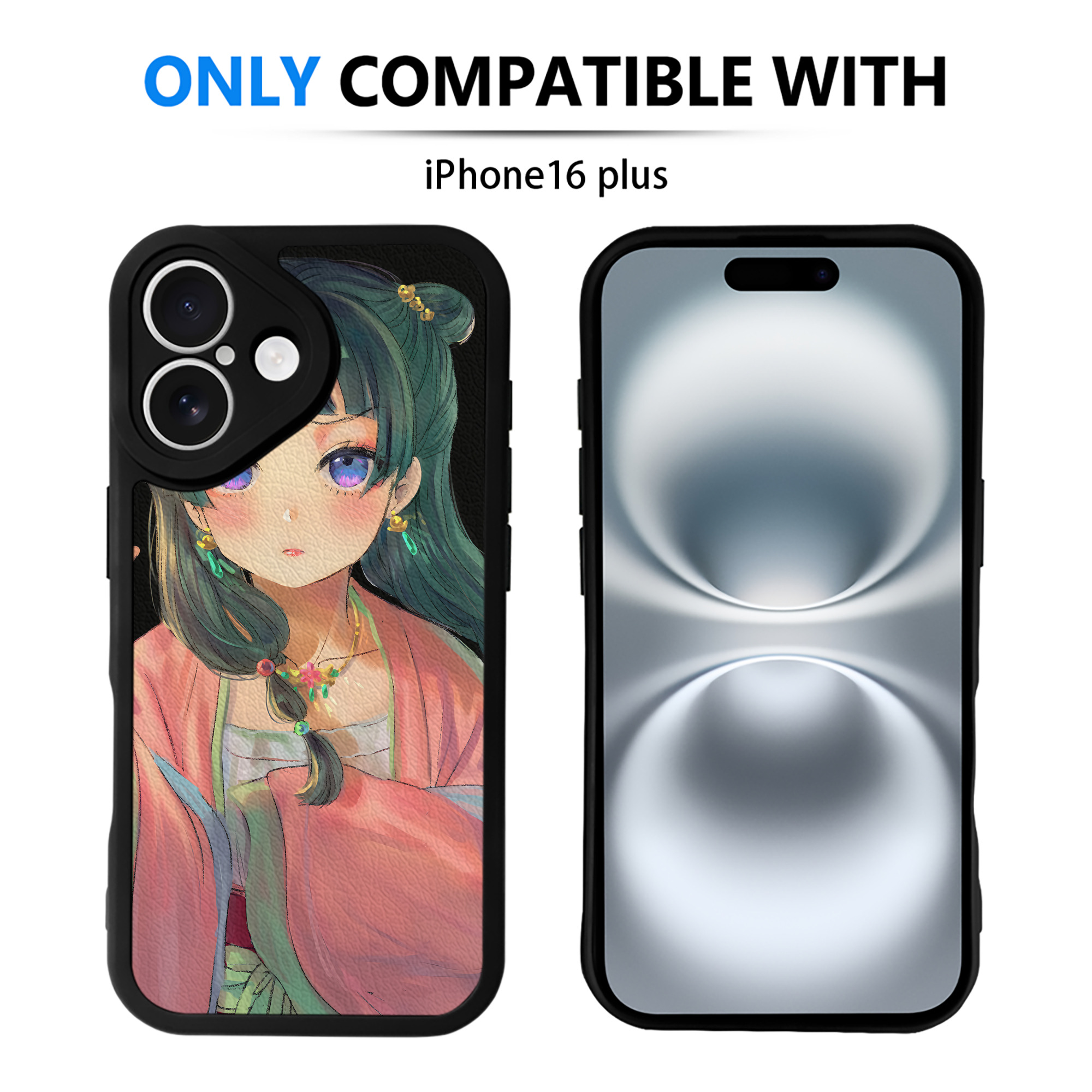 （画像用） 薬屋のひとりごと The Apothecary Diaries 【iPhone 16シリーズ対応】シリコンスマホケース（レザー調） 材質：シリコン